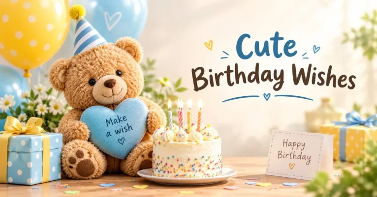 Cute Birthday Wishes for a Sweet and Playful Celebration