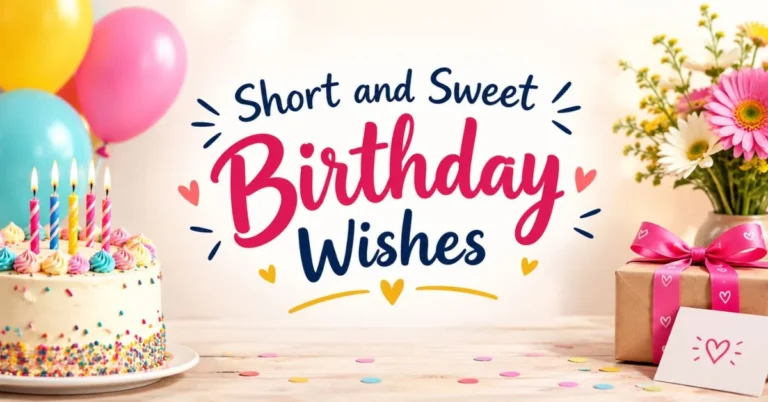 short and sweet birthady wishes